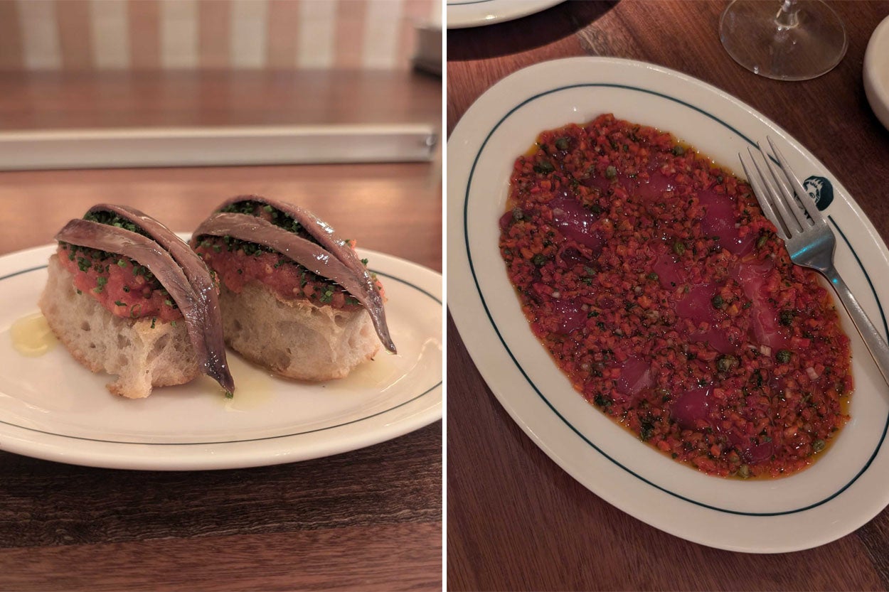 Pan con tomate that crunches like a good secret, and a tartare so clever it deserves a degree