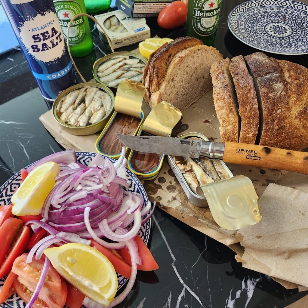 Hotel room sardine afficionado.