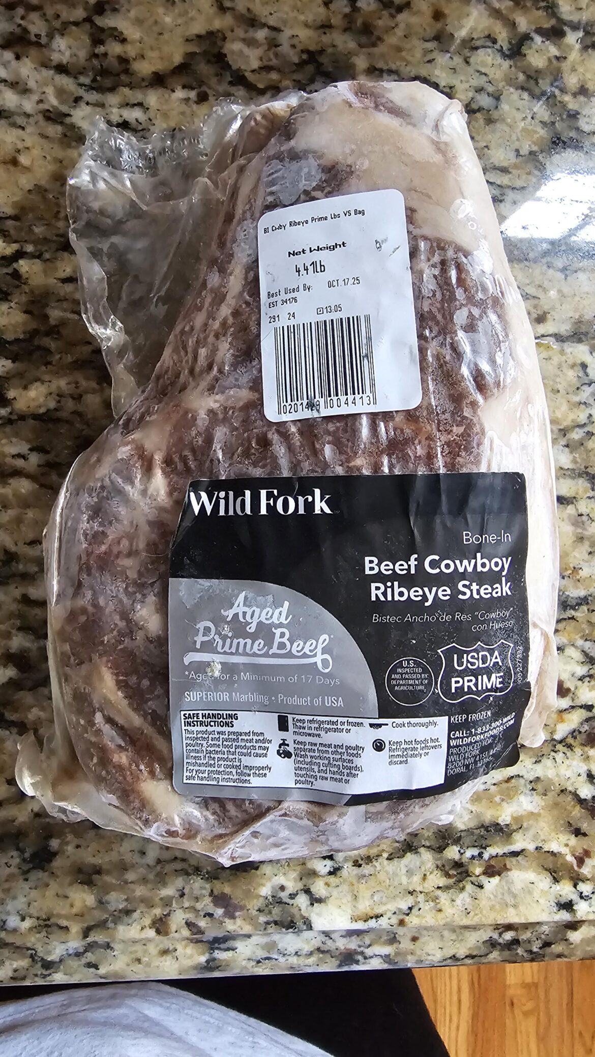 Thick cut cowboy ribeye question