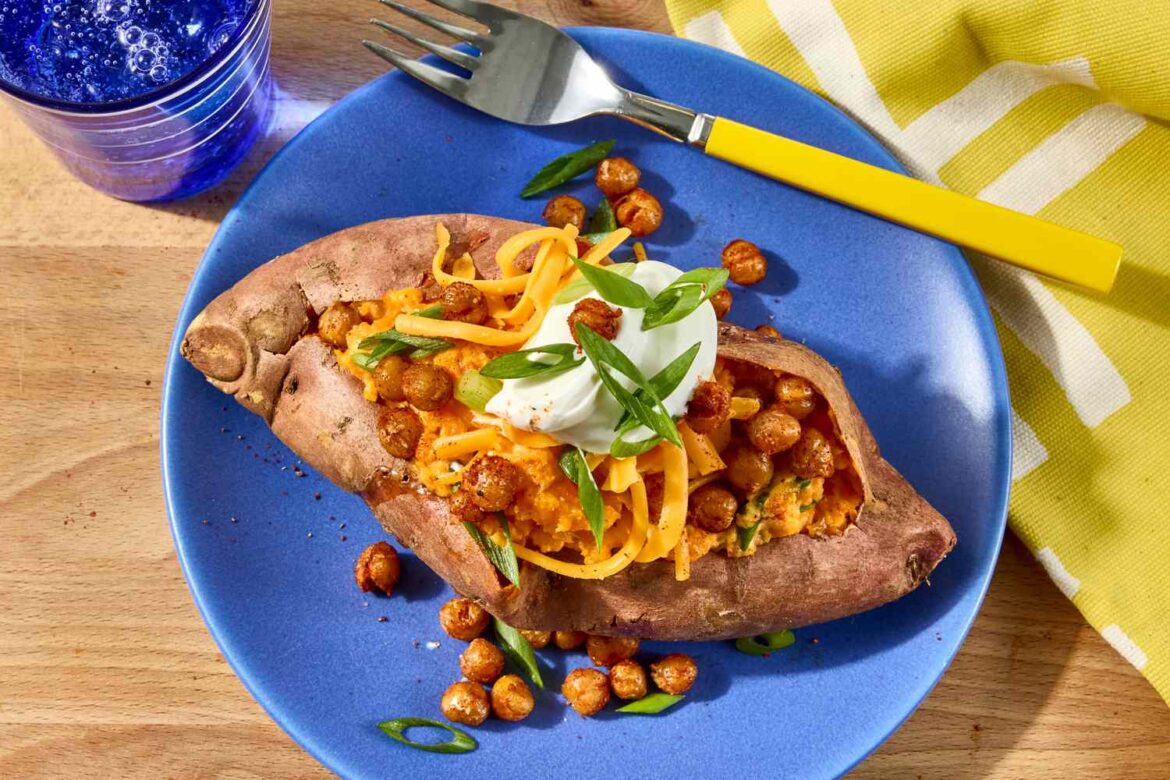 Loaded Chickpea-Stuffed Sweet Potatoes Loaded Chickpea-Stuffed Sweet Potatoes