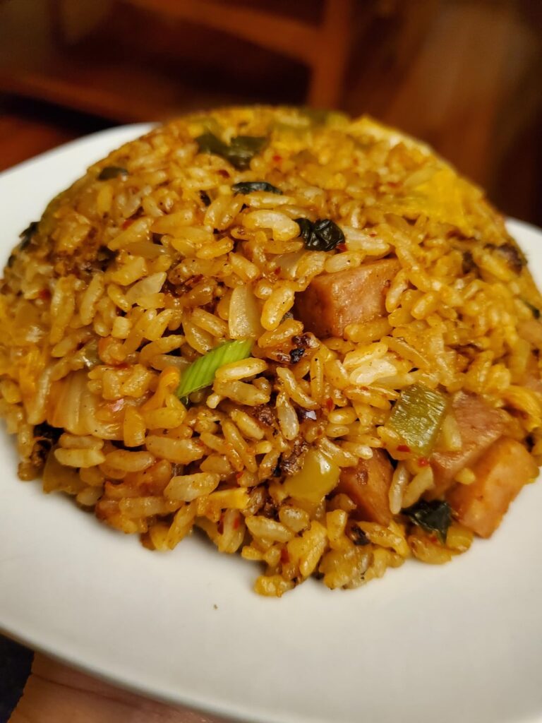 Okay. Who's here for the kimchi spam fried rice?