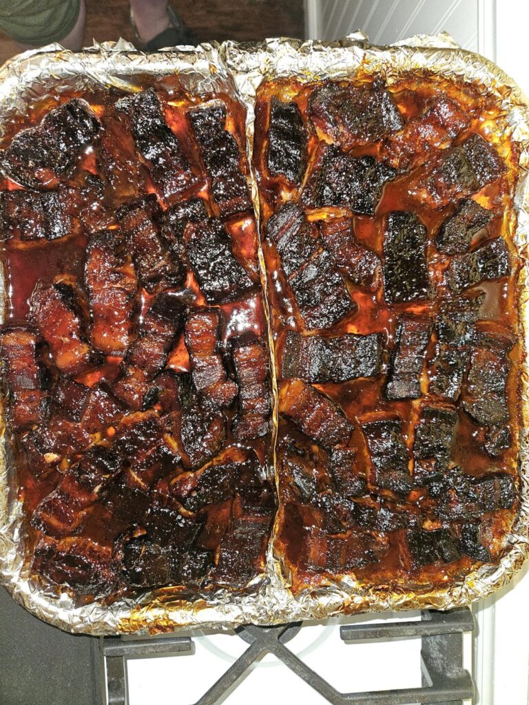 I made pork belly burnt ends