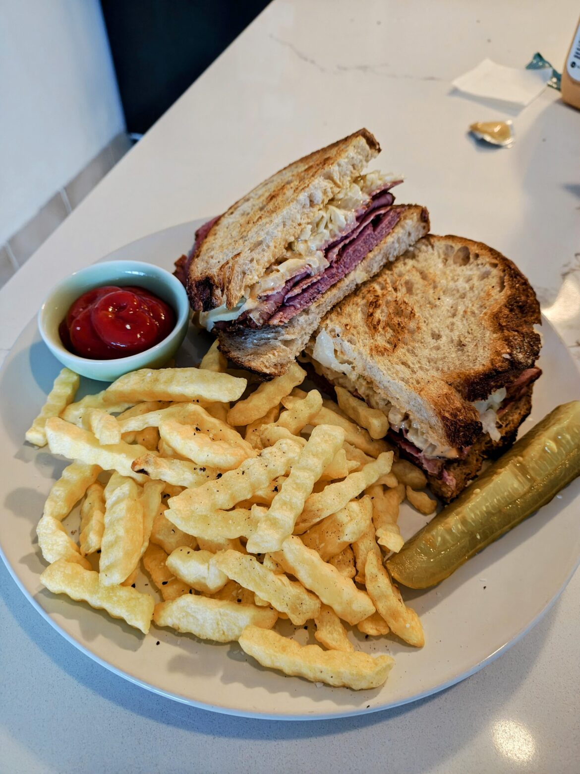 Just made my first Reuben!