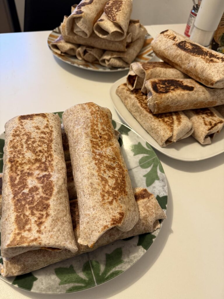 High protein, low calorie Burritos ready for the next 3 weeks