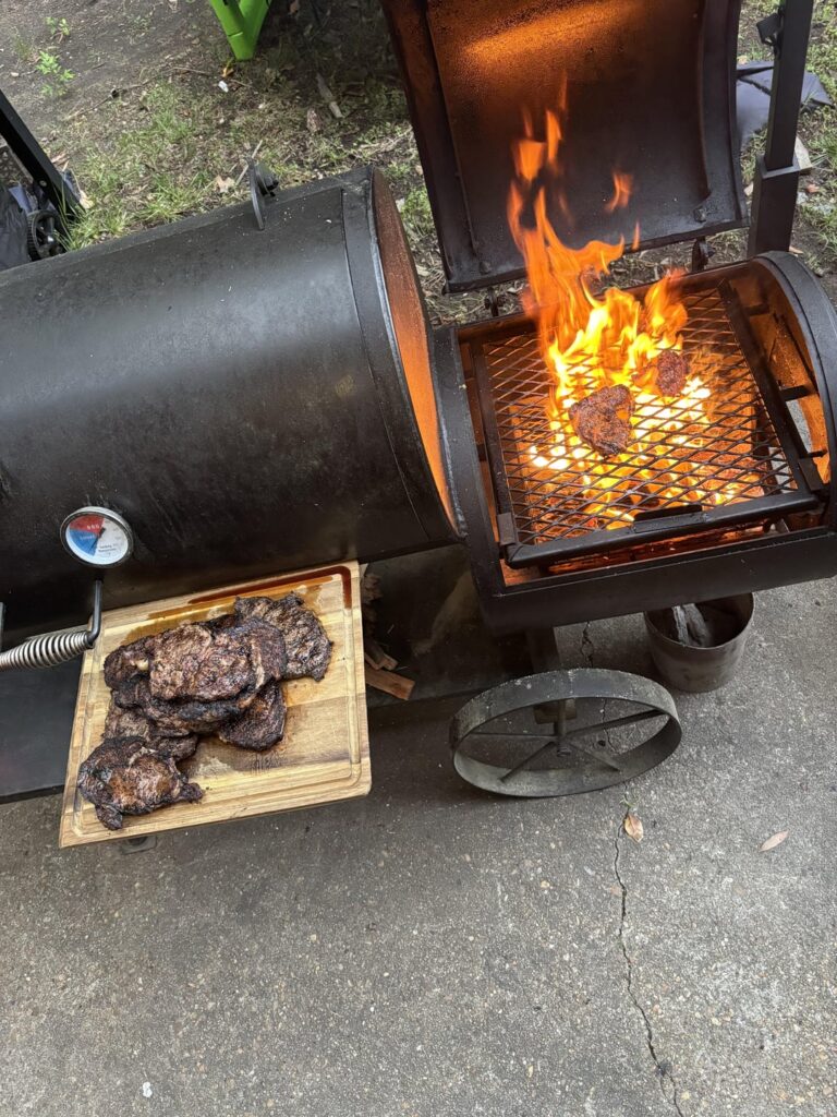Finally got some thin ribeye steak at medium