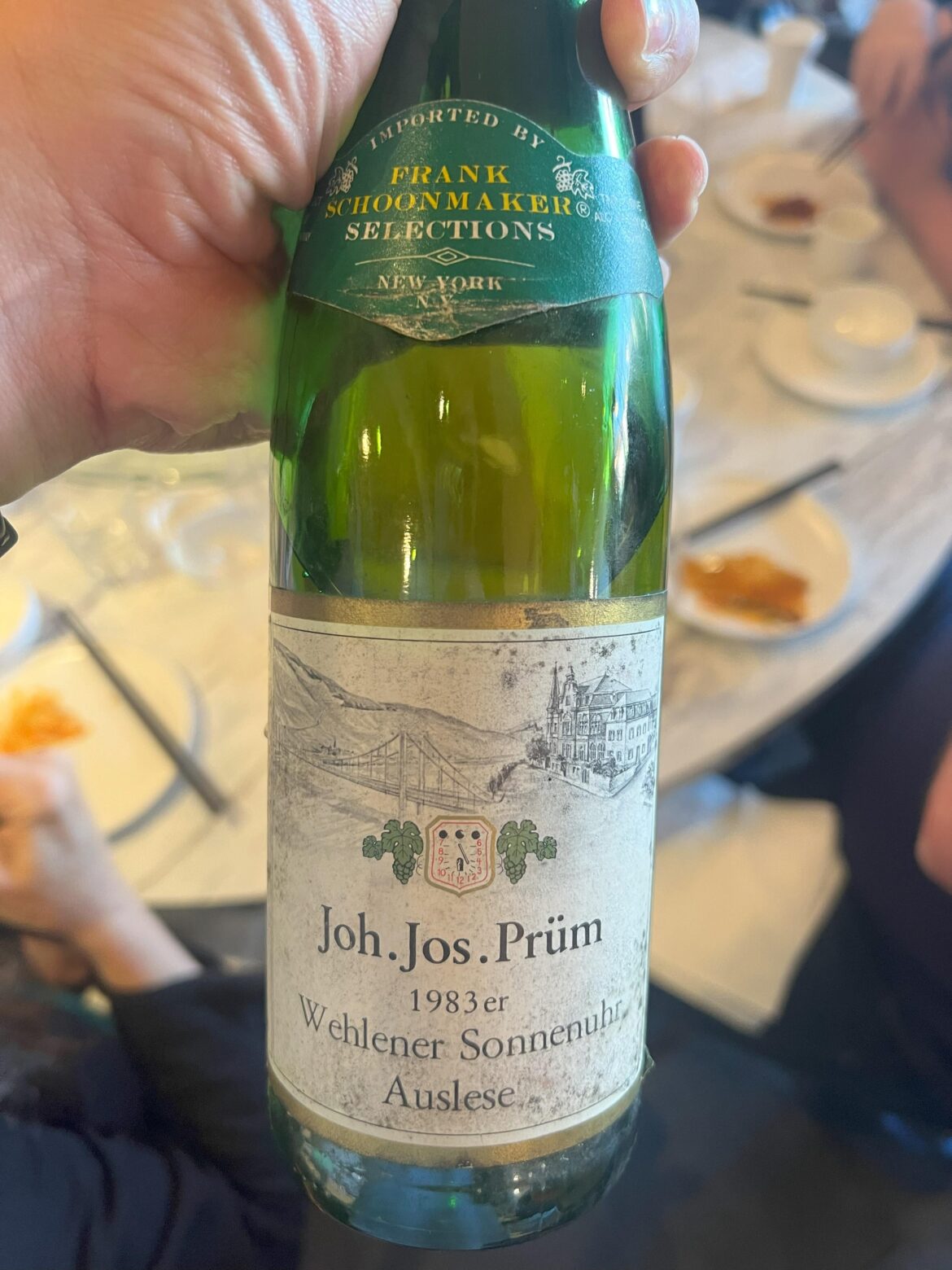 1983 Joh. Jos. Prum Wehlener Sonnenuhr Auslese 1983 Joh. Jos. Prum Wehlener Sonnenuhr Auslese