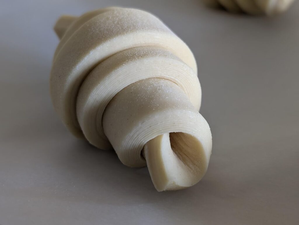 Most recent batch of croissants Most recent batch of croissants