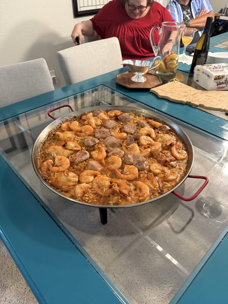 Paella on the grill!