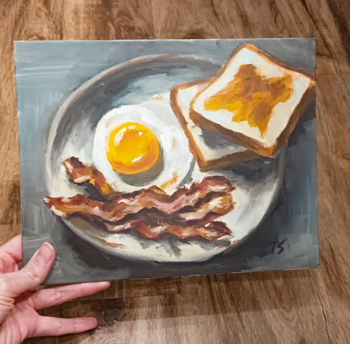My Perfect Breakfast, Oil painting I did recently.