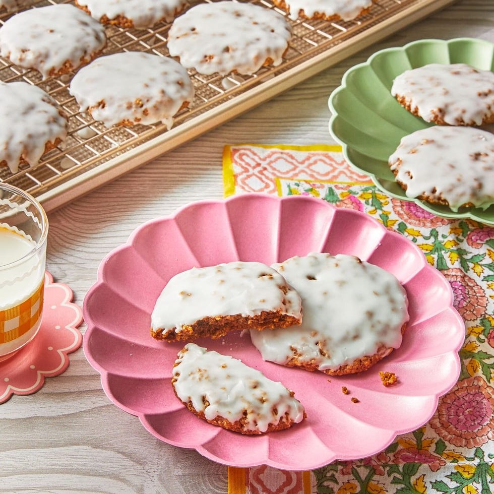 iced oatmeal mothers day cookies