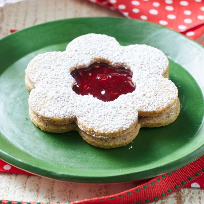 linzer mothers day cookies