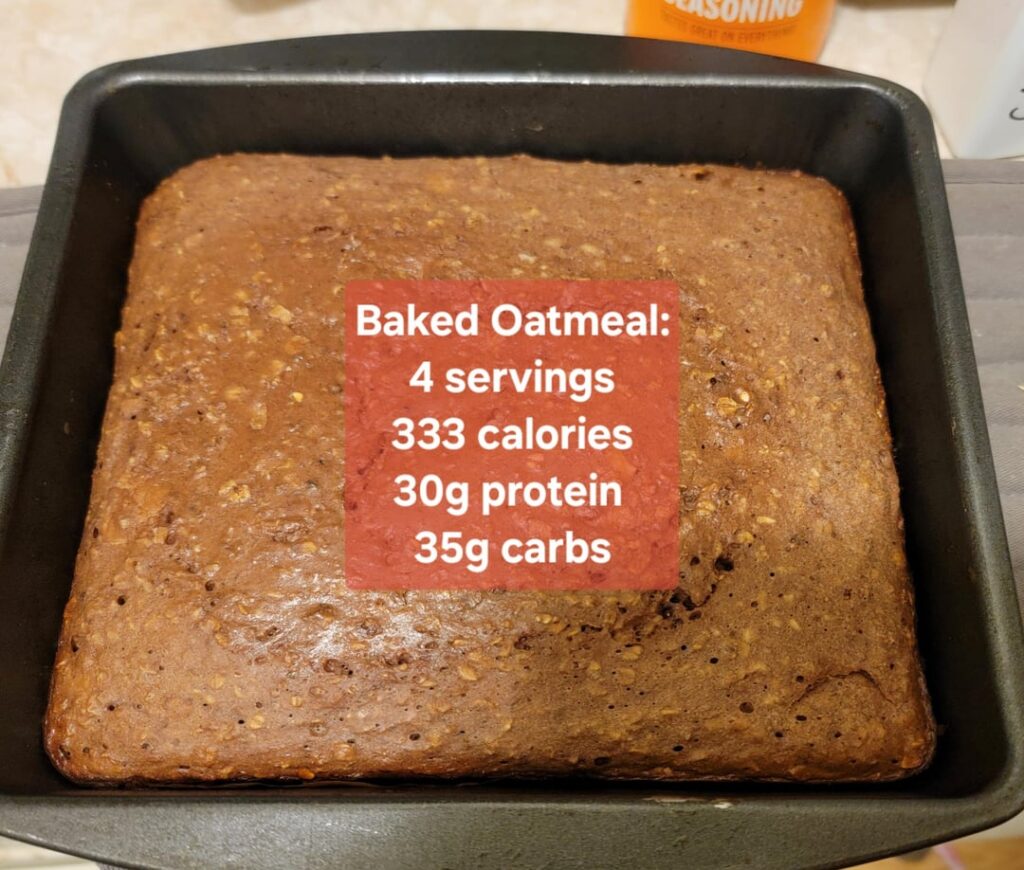 Meal prepped breakfasts and lunches for work days