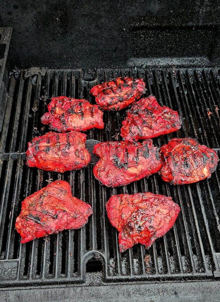 Lava chicken, aka chicken tandoori