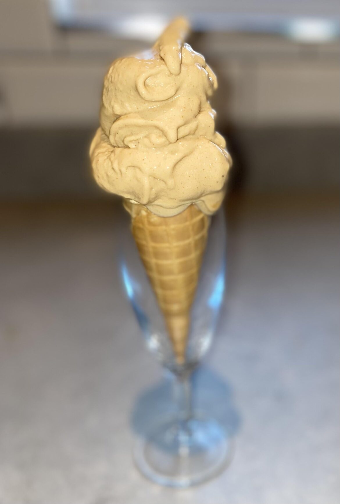 Homemade ’Banana Miso Gelato’