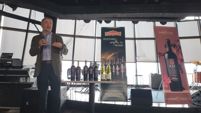 Chairman Erazuriz Chadwick introduces the history, philosophy and representative wines of Erazuriz at a master class held in Banpo, Mood Seoul on the 13th. Reporter Ahn Byung-joon