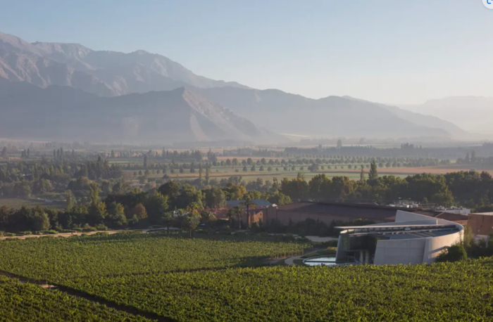 Erazuriz Winery, located in the aconcagua valley in north - central Chile. Erazuriz