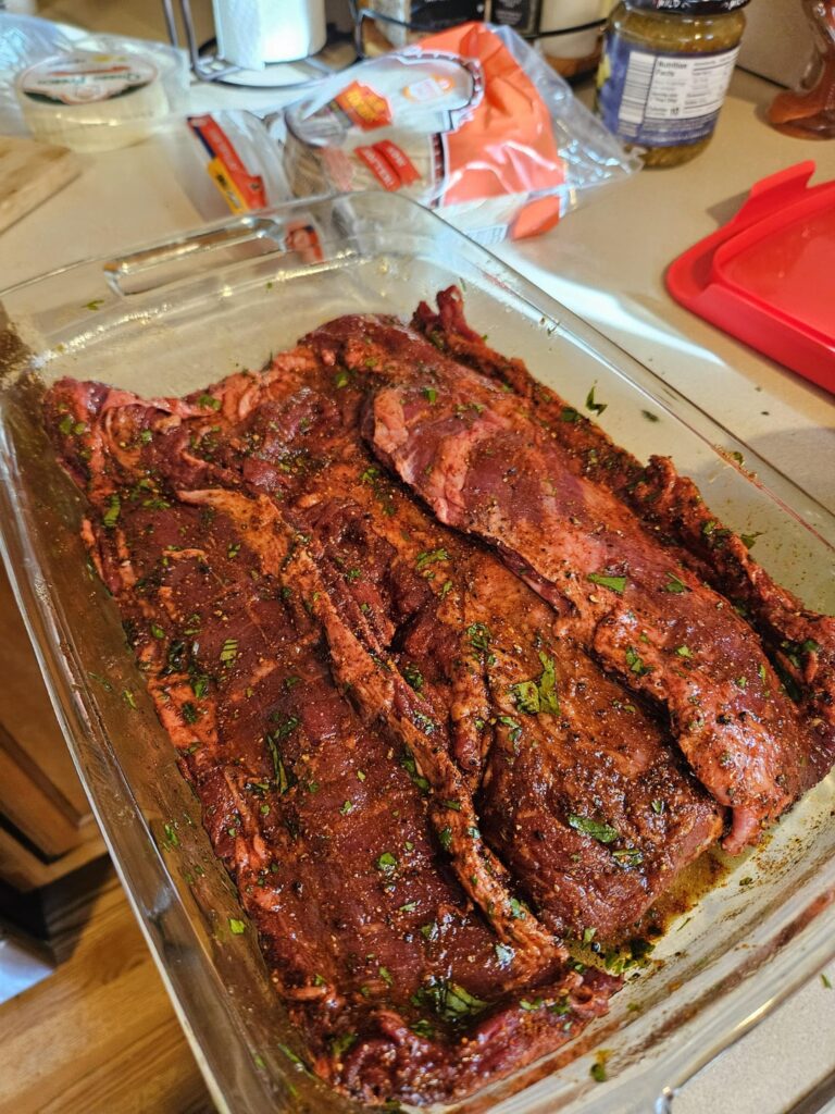 Buddy brought over some steak for tacos