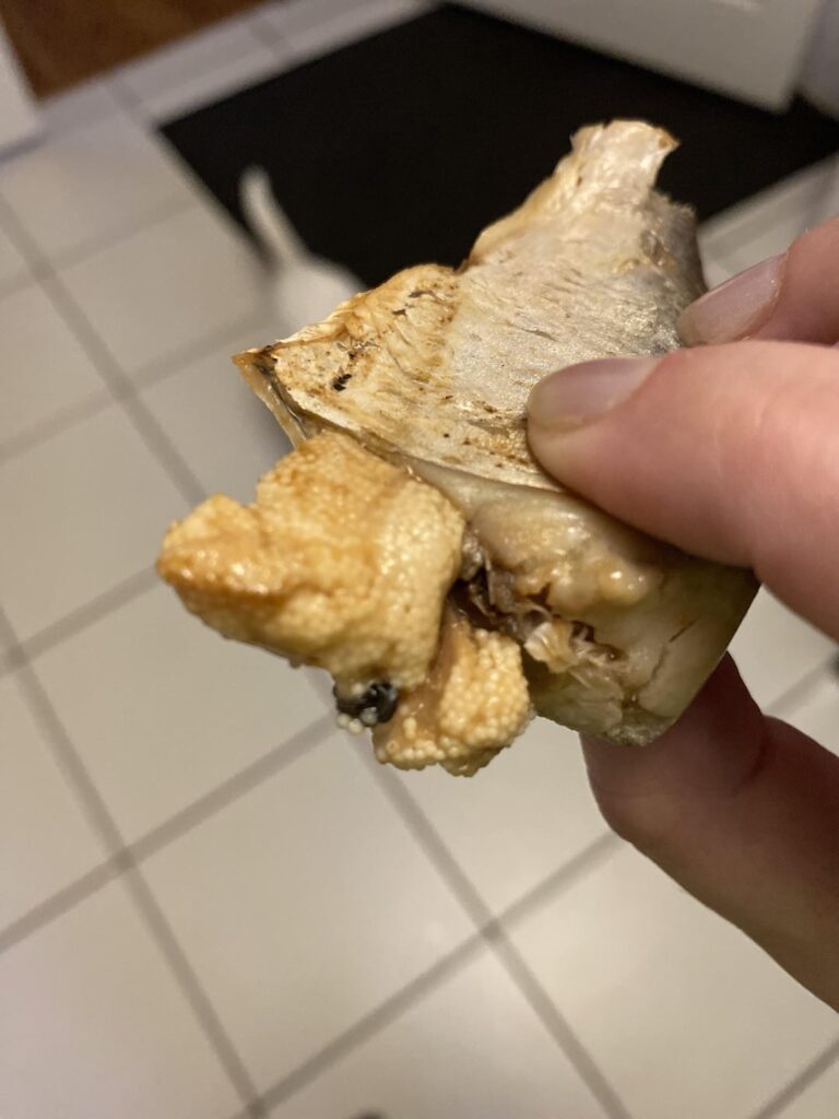 Hit the jackpot today and had 2/3 sardines FULL of roe!