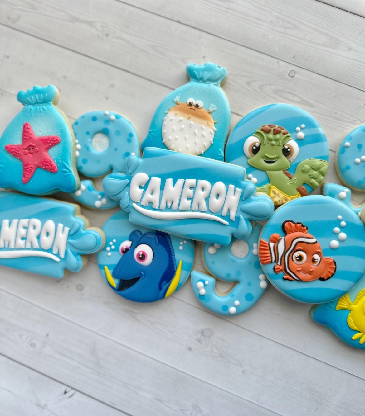 Santa bag turned Nemo theme