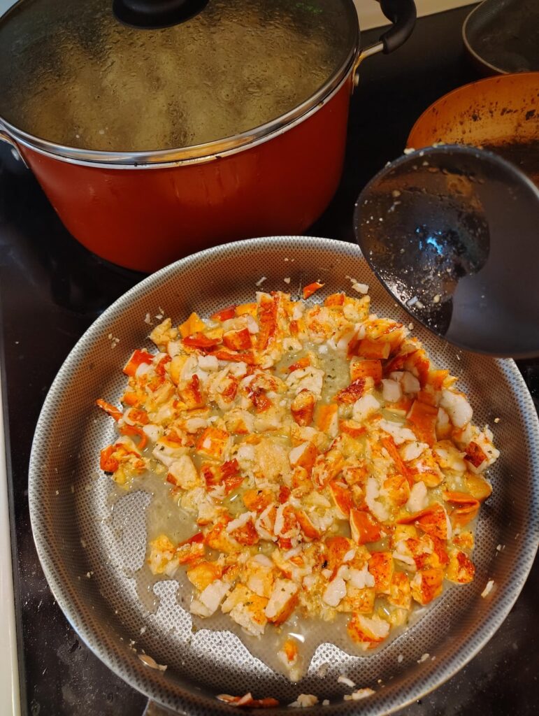 Lobster 5 cheese tortilini alfredo