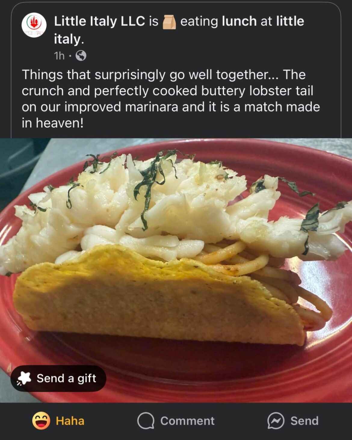 From a place I used to work at. Dumpster fire of an operation, didn’t pay their employees and had us sign an NDA to cover all the illegalities going on. You may recognize them from the uncooked fries post from a while back.