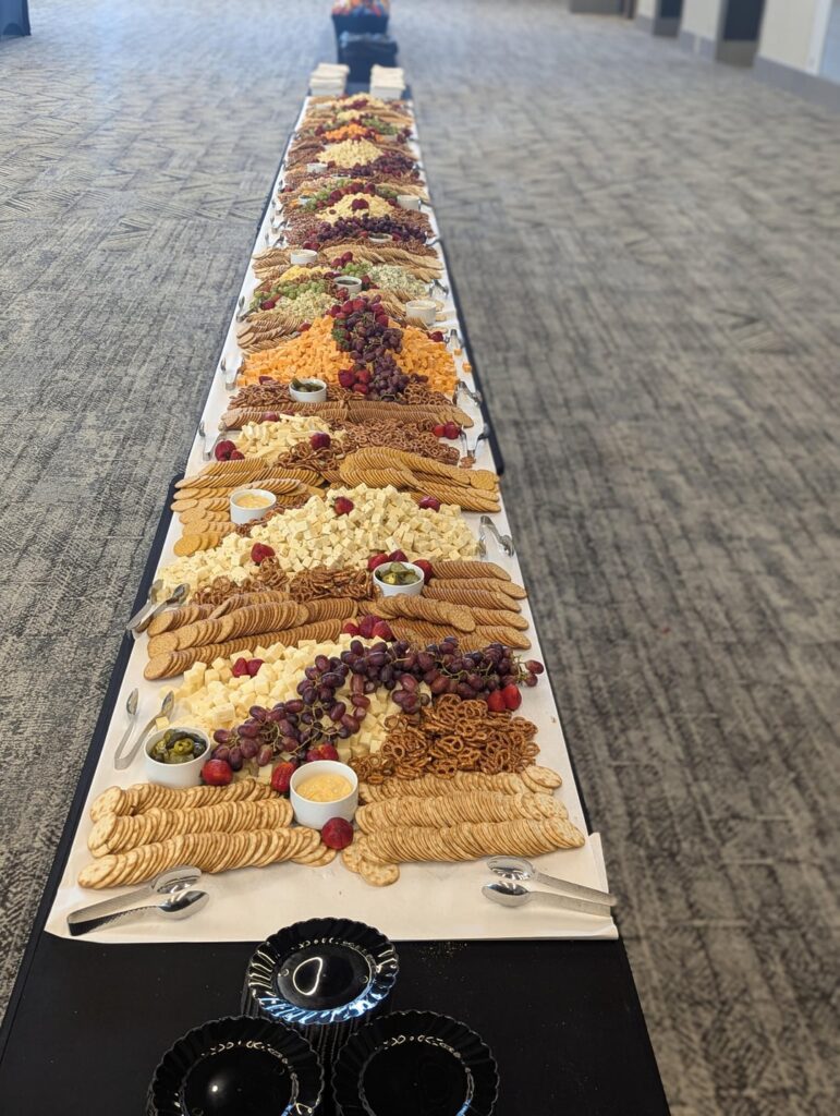 1000 person cheese board...200# of cheese