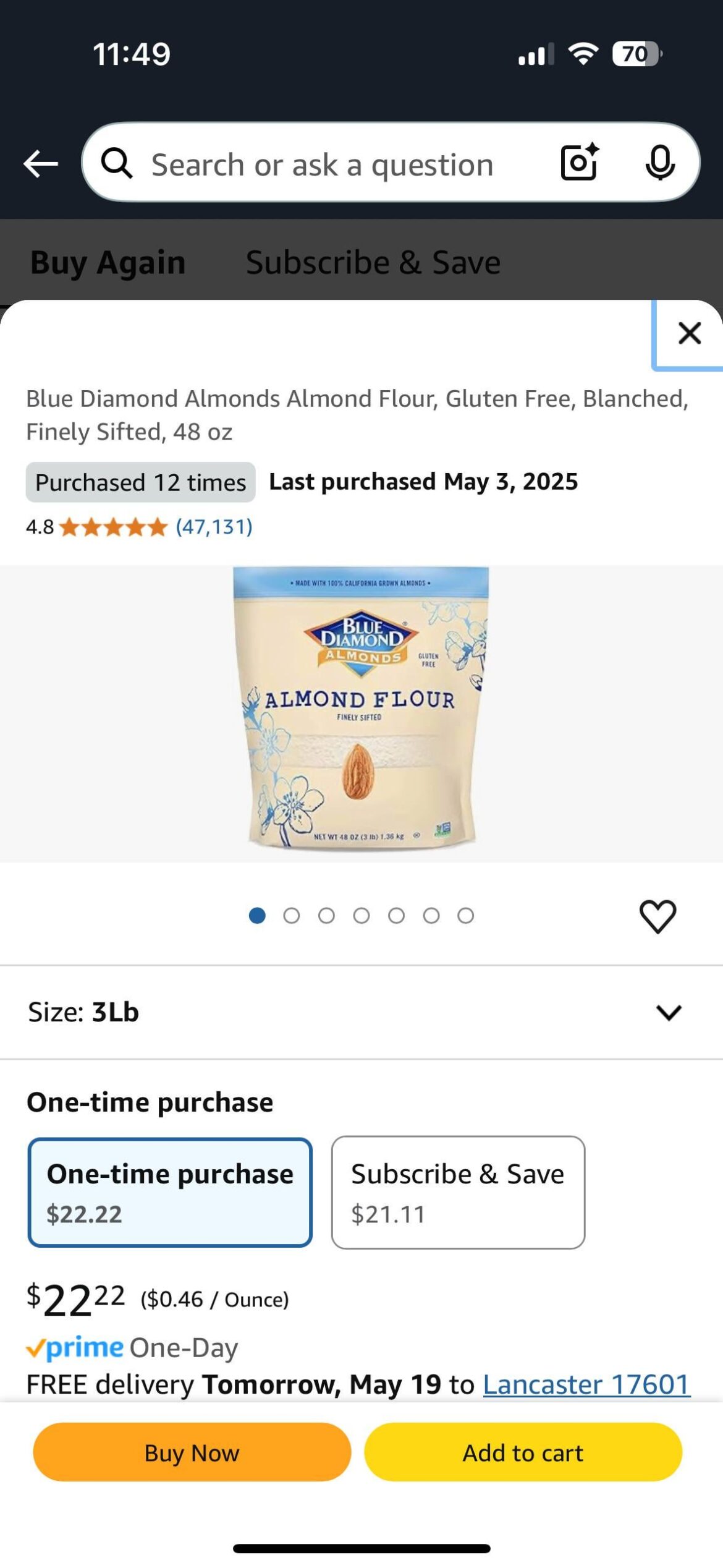 Whoa ! My flour has doubled in price