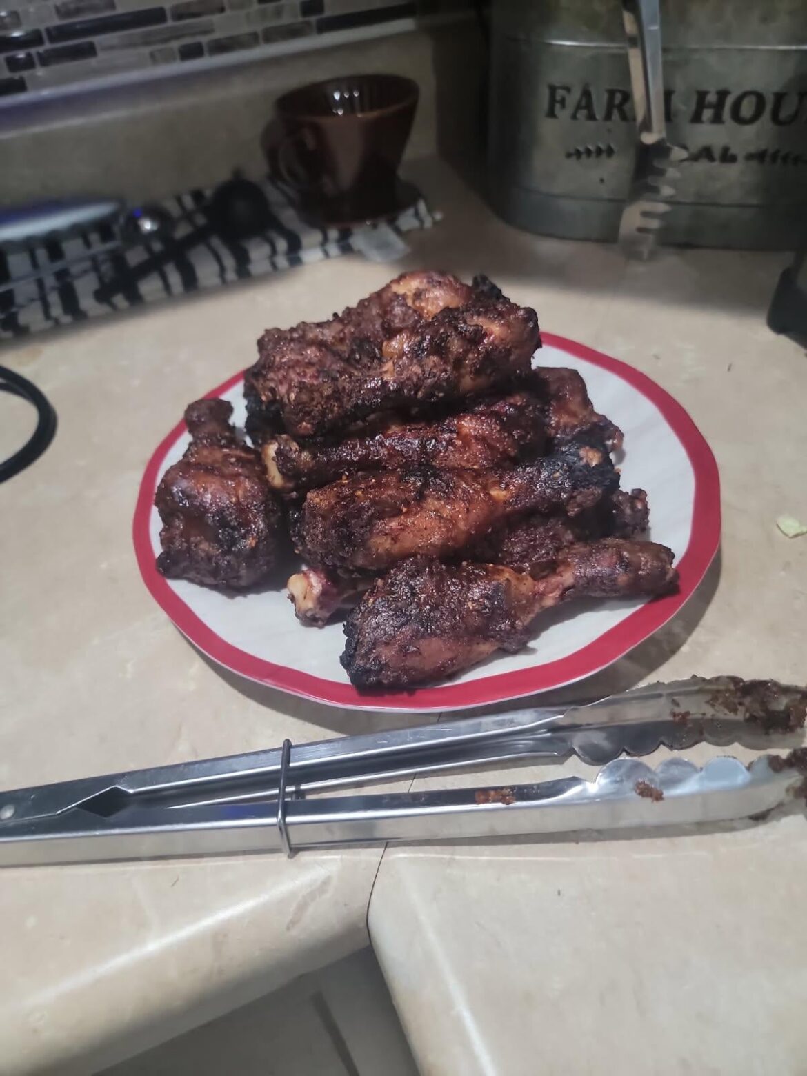 First real meal cooked on the new grill First real meal cooked on the new grill