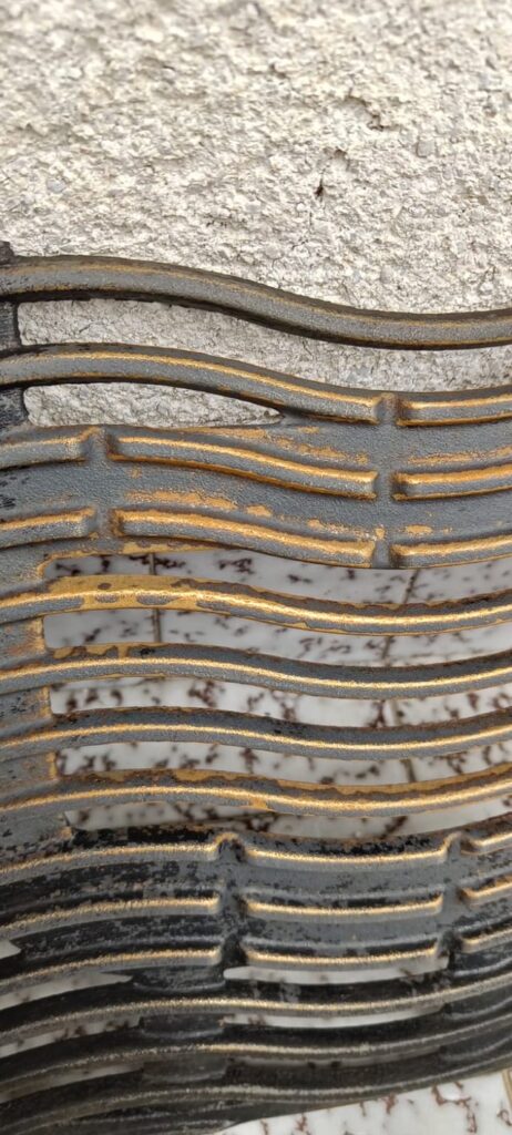 Porcelain coated iron grates - did ruin them?