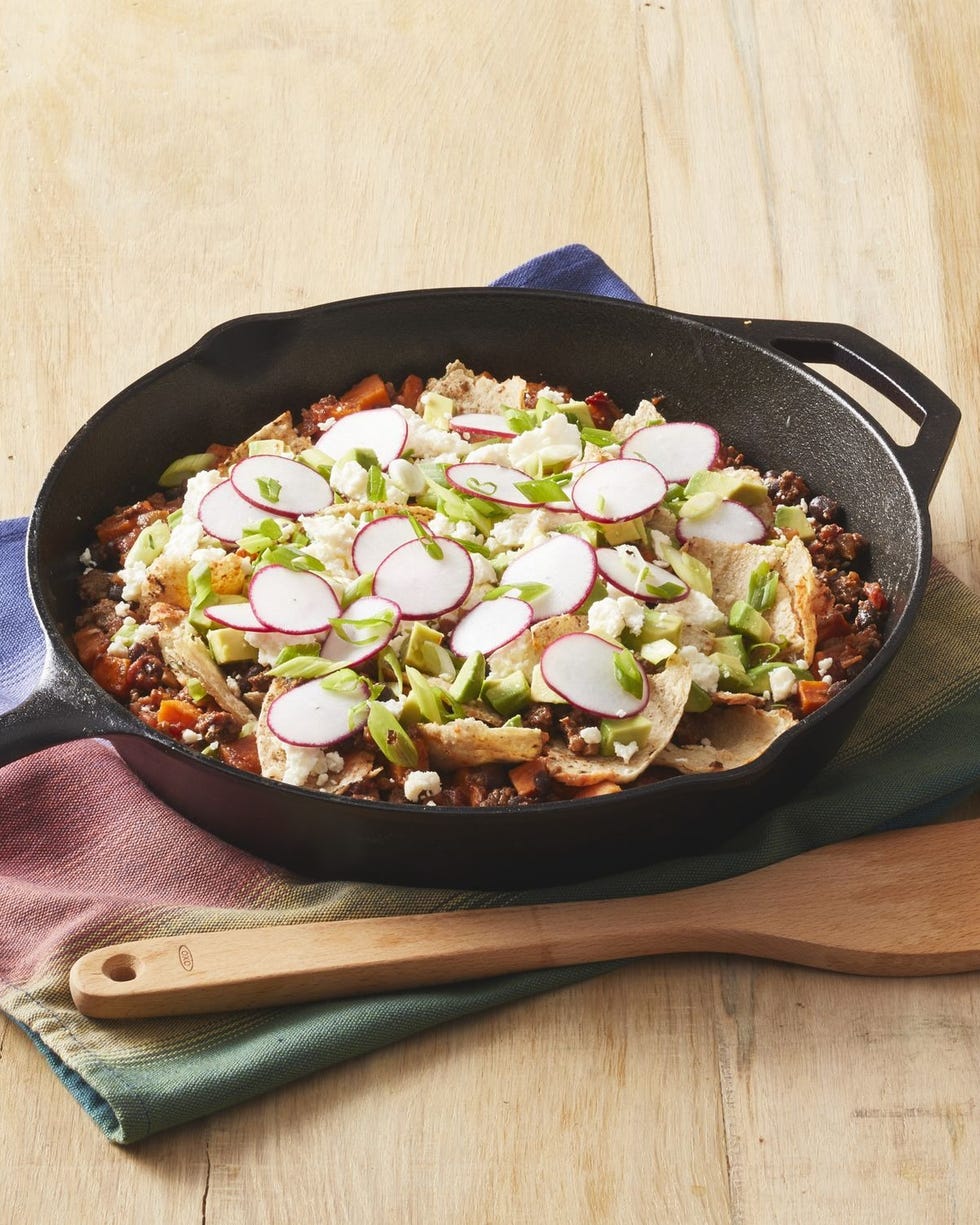 one pot meals beef taco skillet