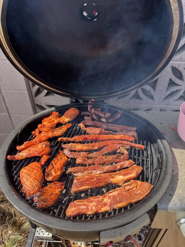 Cooking on My Weber Summit Kamado and Genesis S335