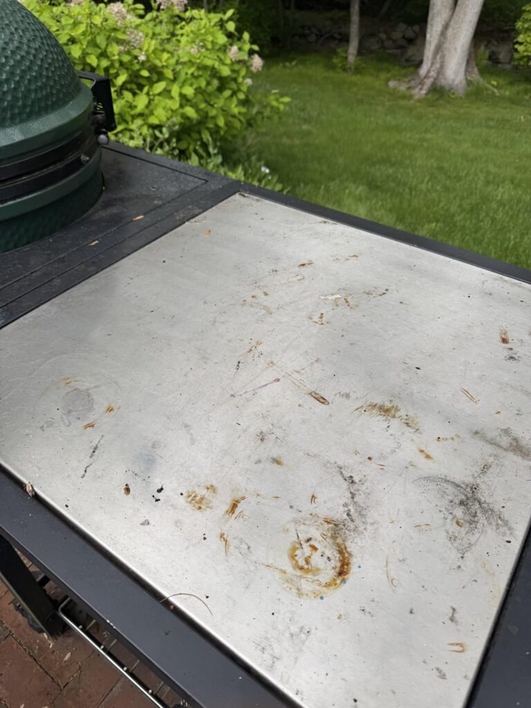 Cleaning tips for stainless top on modular system?