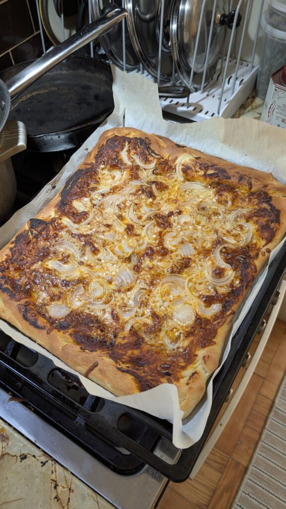 My thinnest pizza pie yet!