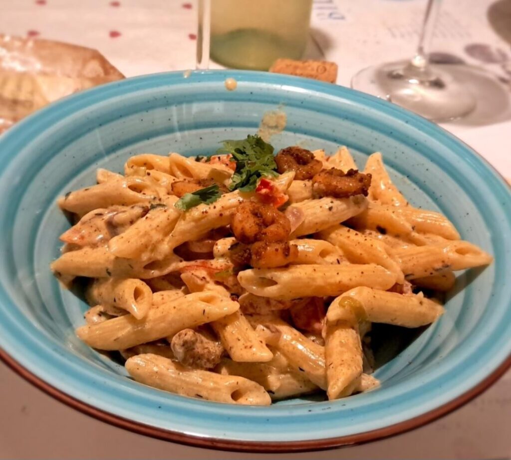 Jerked Shrimp Rasta Pasta, a new discovery Jerked Shrimp Rasta Pasta, a new discovery