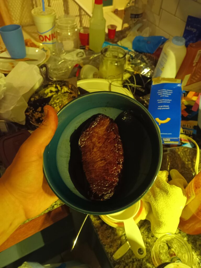 Single working dad of 3 with severe depressions birthday steak