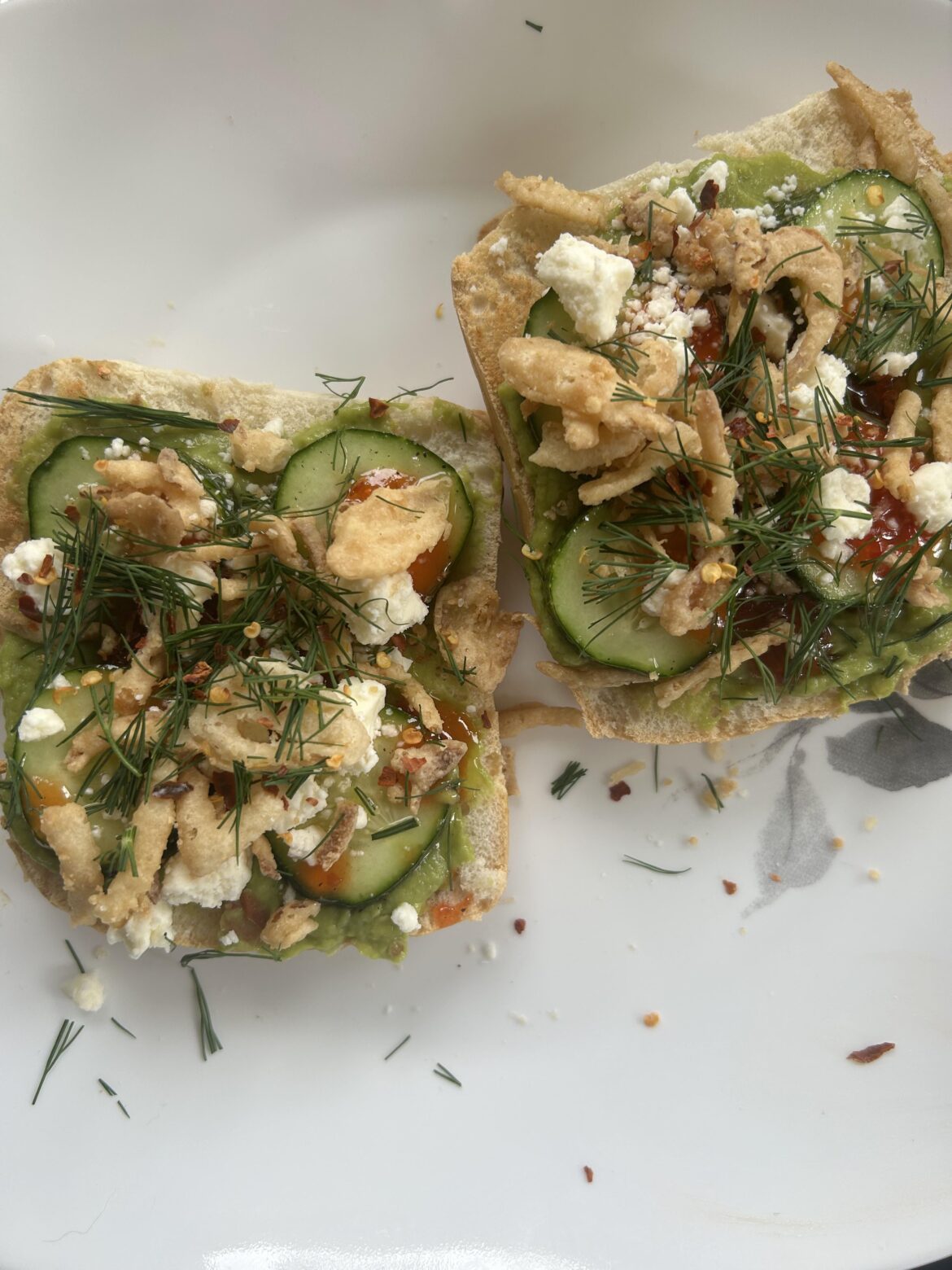 Sweet & Spicey Avocado Toast w/ Feta