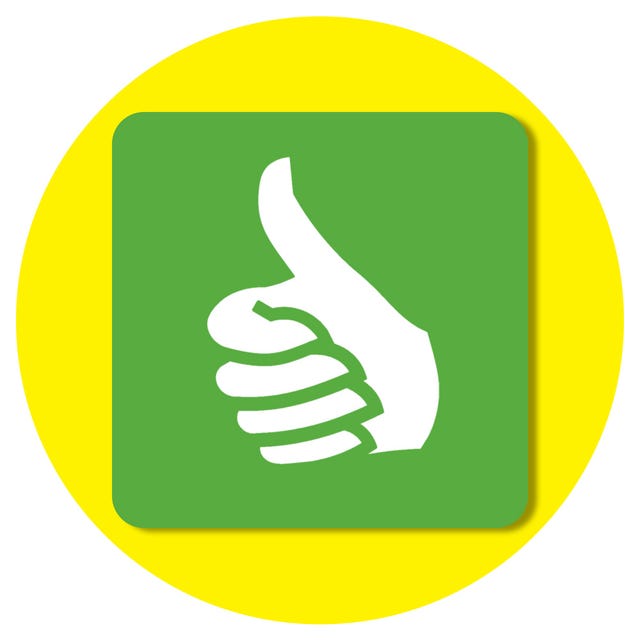 thumbs up symbol indicating approval or agreement