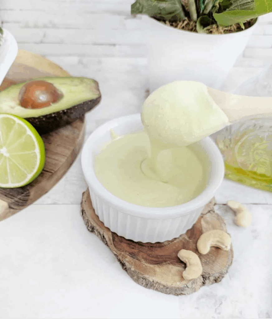 Creamy Avocado Lemon and Lime Salad Dressing