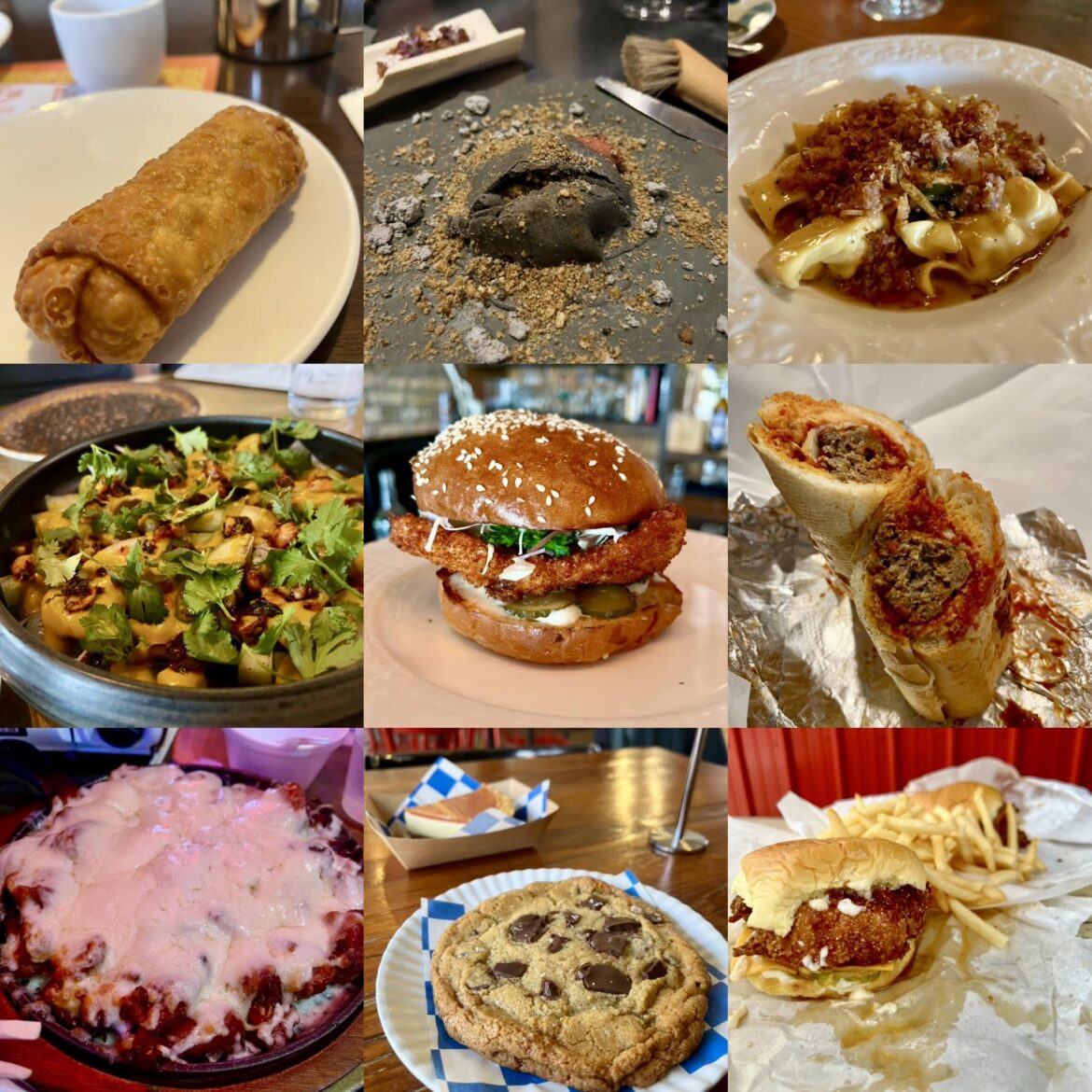 9 Things That I Ate in March That I Very Much Enjoyed and Also Remembered to Take a Picture Of (top to bottom, left to right) (not a ranking)