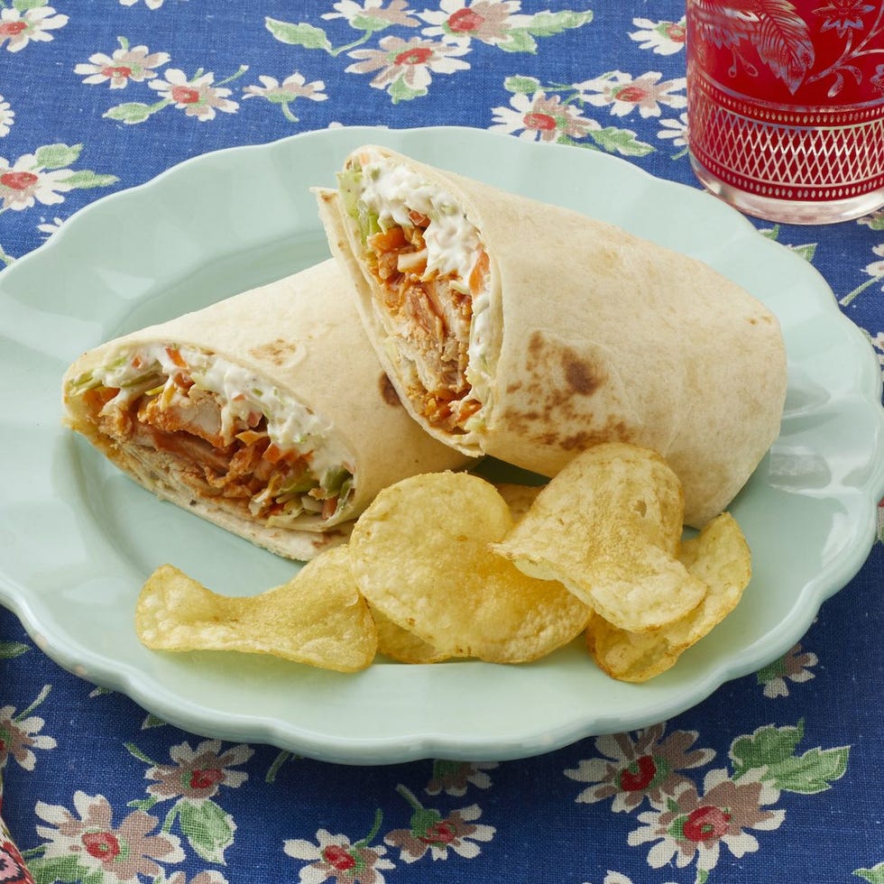 picnic food ideas buffalo chicken wrap