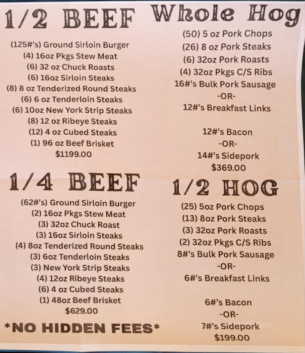 New meat store opened up near me. Are these good prices? Not particularly familiar with bulk meat prices