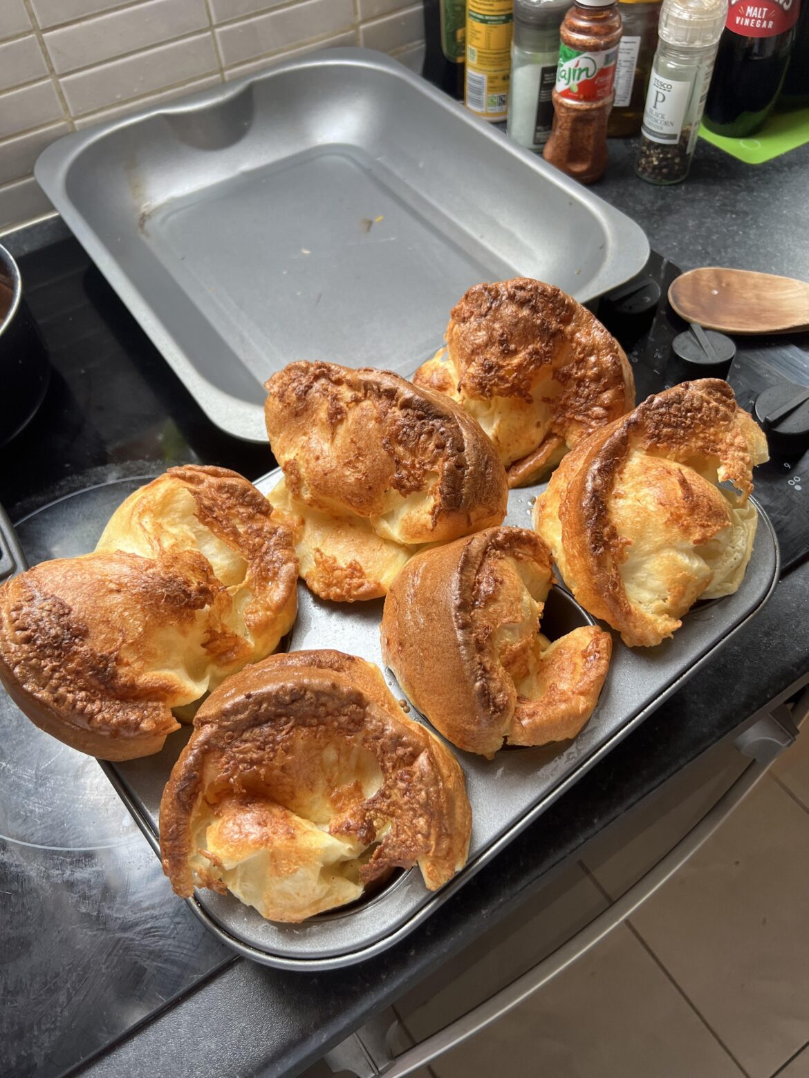 It’s too warm to be cooking Yorkshires but here I am