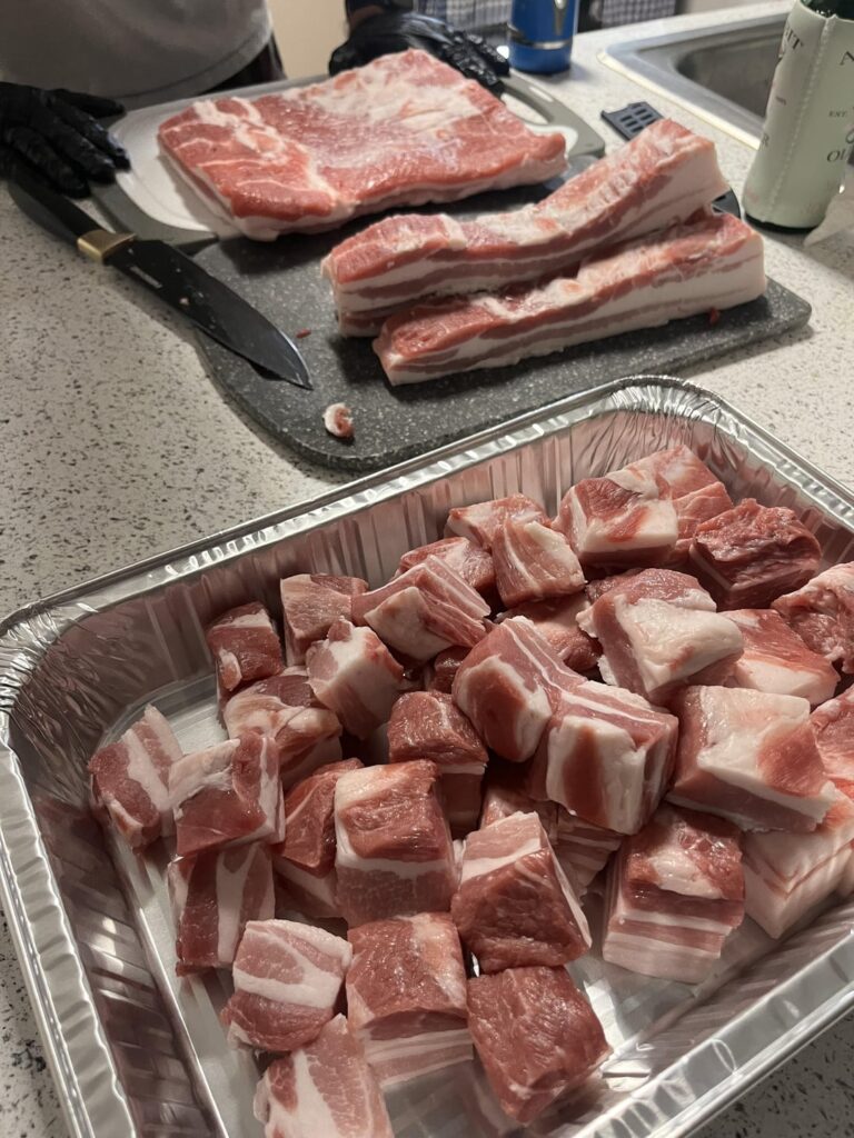 First time smoking pork belly burnt ends
