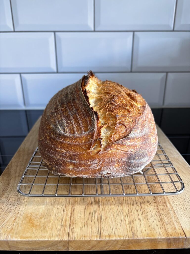 Over the moon with my first ever sourdough loaf π₯Ή π Over the moon with my first ever sourdough loaf π₯Ή π