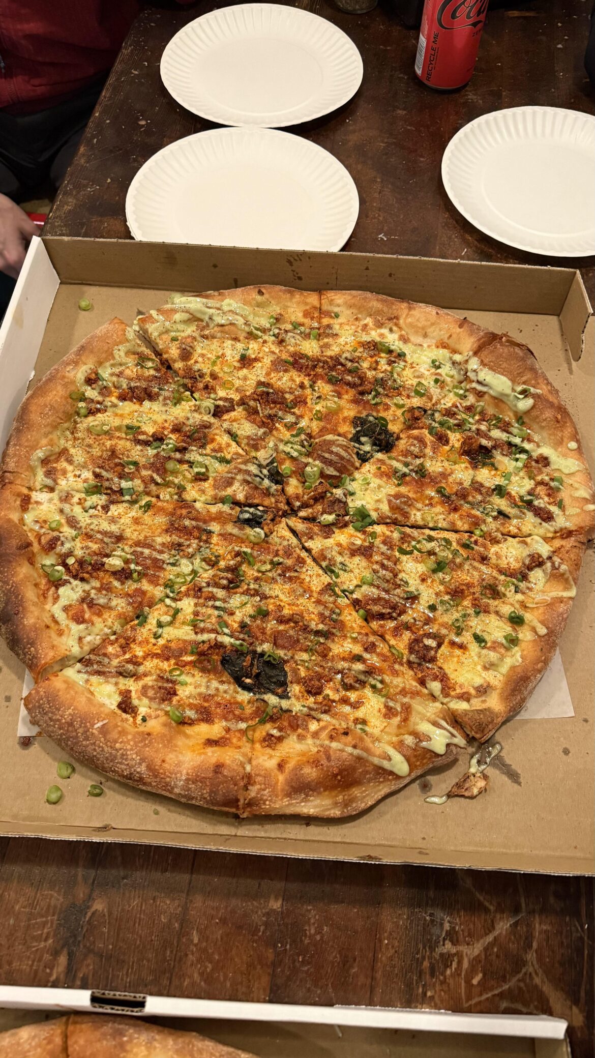 Cellos x Pecking House collab pizza