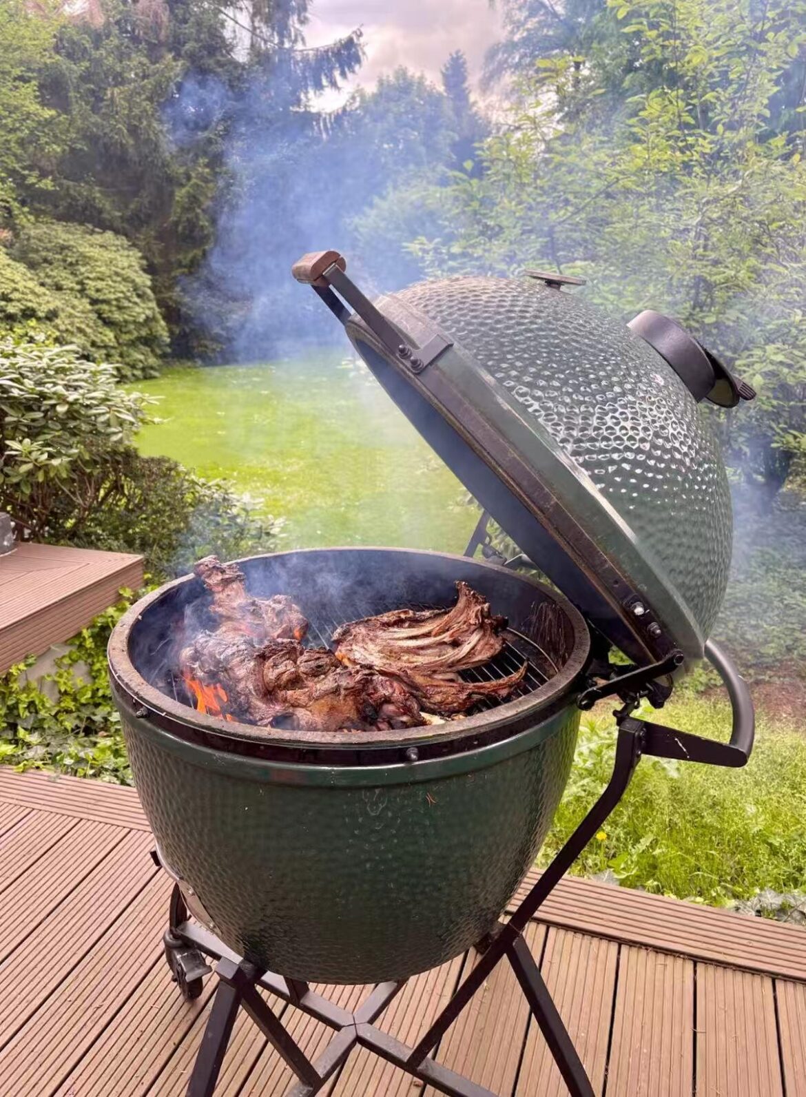Roasted Lamb Ribs on the BGE Roasted Lamb Ribs on the BGE
