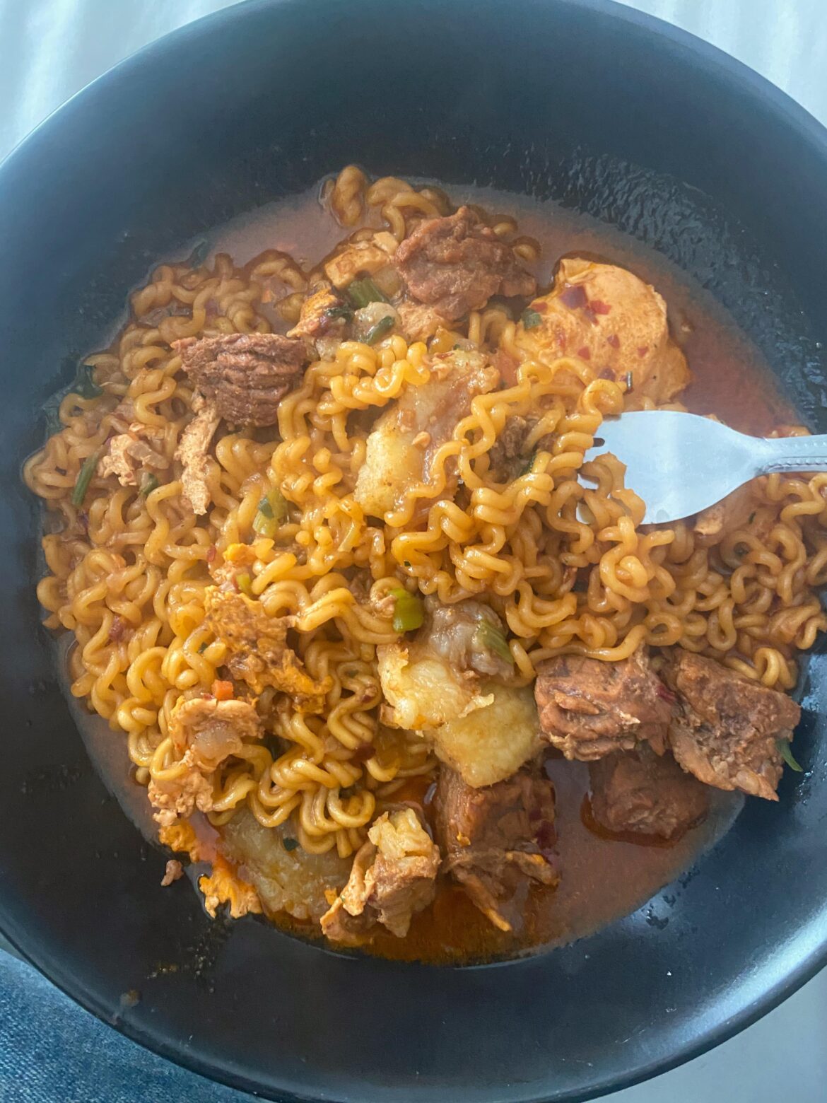 breakfast is spicy jin ramen