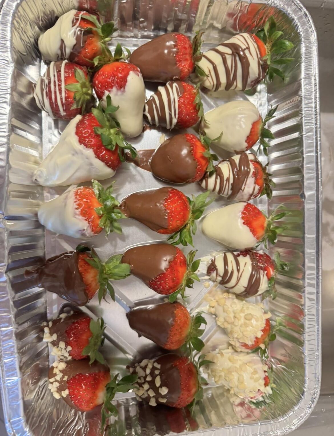 Chocolate covered strawberries I made