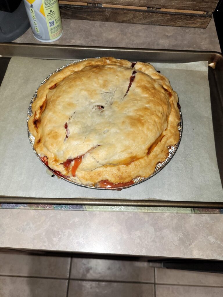 Strawberry rhubarb pie