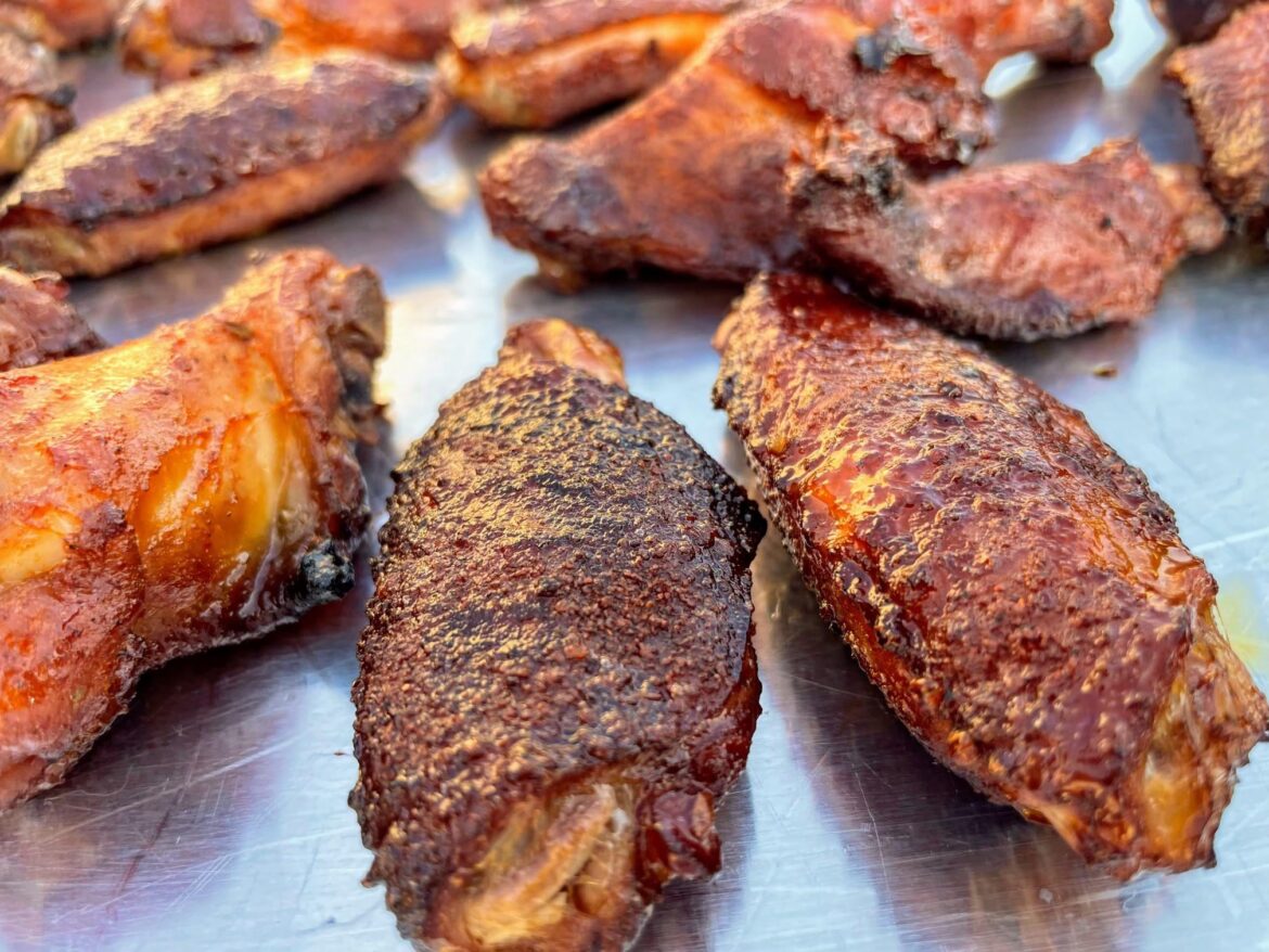 Wings on the Weber grill